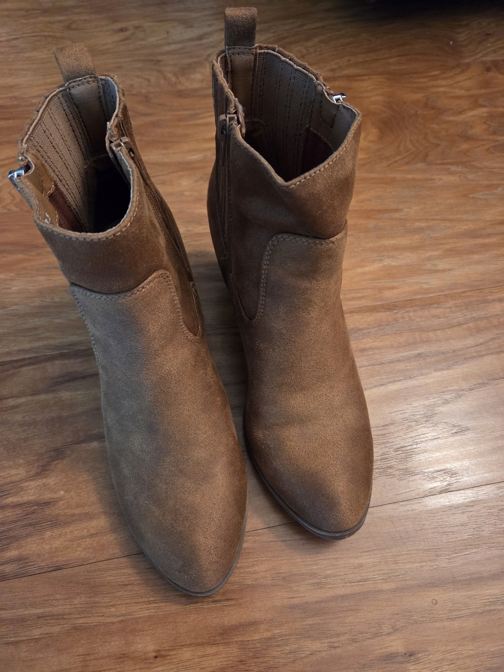 DV by Dolce Vita Tan Suede Ankle Booties